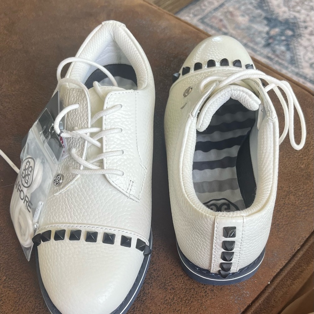 G/FORE White and Navy Golf Shoes REDUCED $75.